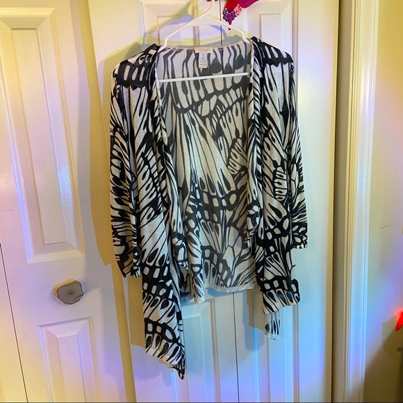 Chico’s Butterfly Print Cardigan